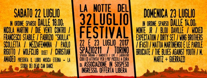 La Notte del 32 Luglio Festival a Spazio 211 di Torino
